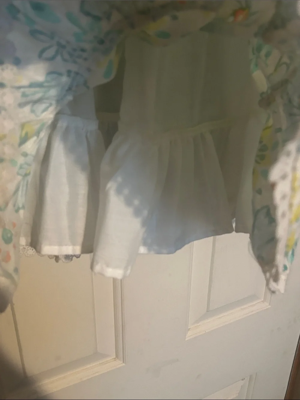 Joie Pastel Floral Smocked Dress in Light Blue, Yellow & Green